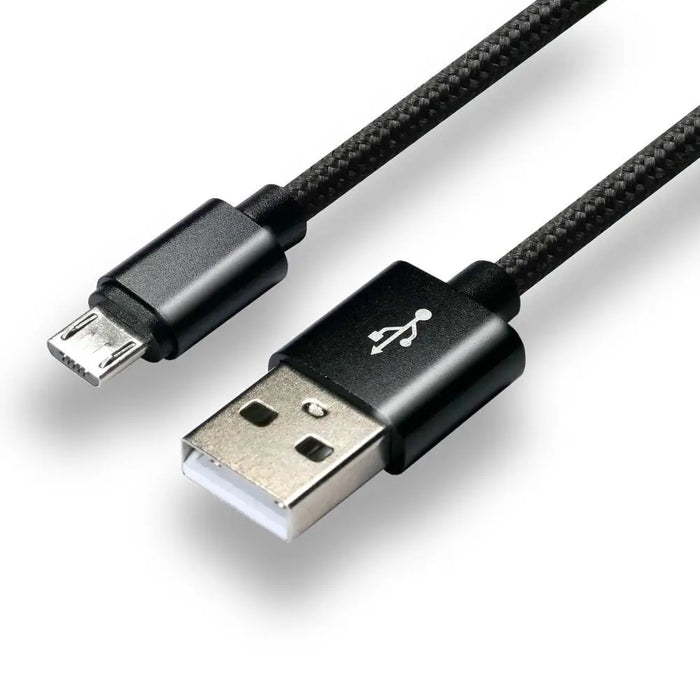 everActive cable micro USB 1m - Black braided quick charge 2,4A - CBB-1MB - USB cablesAKG-KAB<<<GSM