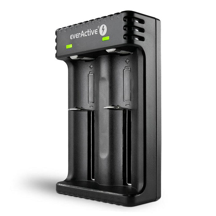 Charger for LiIon batteries 3.7v CR18650,CR123,14500 2 sockets USB micro LC-200 EverActive