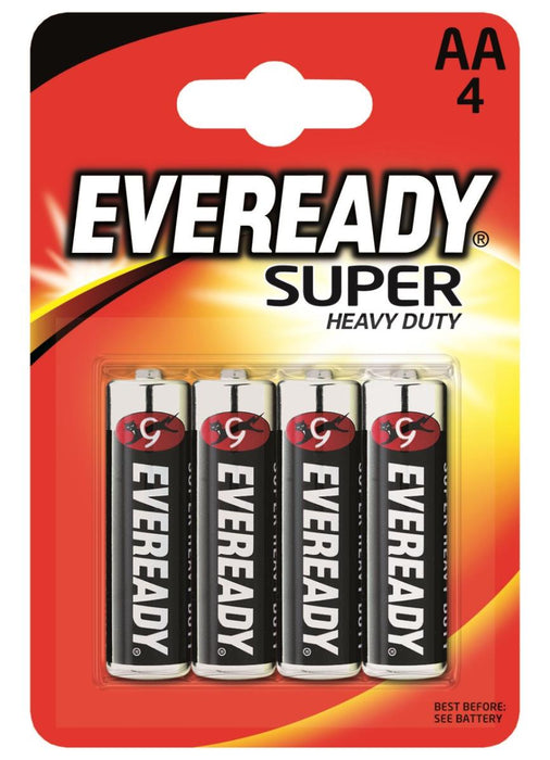 EVEREADY SHD AA BP4 ENERGIZER ZINC BATTERIES