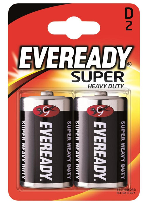 EVEREADY SHD D BP2 ENERGIZER ZINC BATTERIES