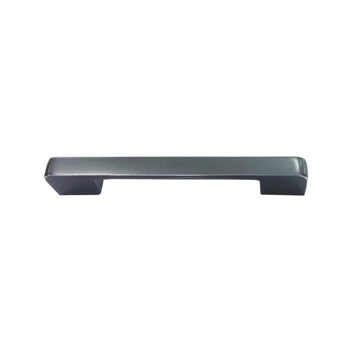 FURNITURE HANDLE MATTE GREY WITH CHROME EDGE 128 MM EVO LINE 7038