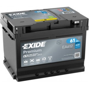 EXIDE PREMIUM 61AH 600A R+