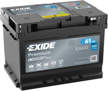 EXIDE PREMIUM 61AH 600A R+