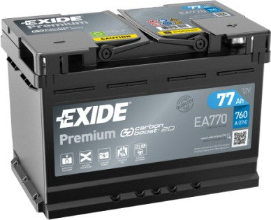 EXIDE PREMIUM 77AH 760A R+