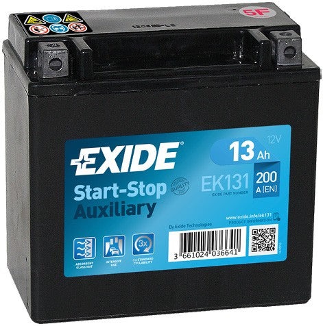 EXIDE START-STOP AUXILIARY 13AH 200A L+