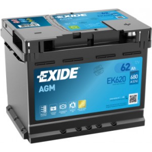 EXIDE AGM 62AH 680A R+