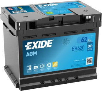 EXIDE AGM 62AH 680A R+
