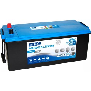 EXIDE MARINE&LEISURE DUAL AGM 140AH 700A 1200WH L+