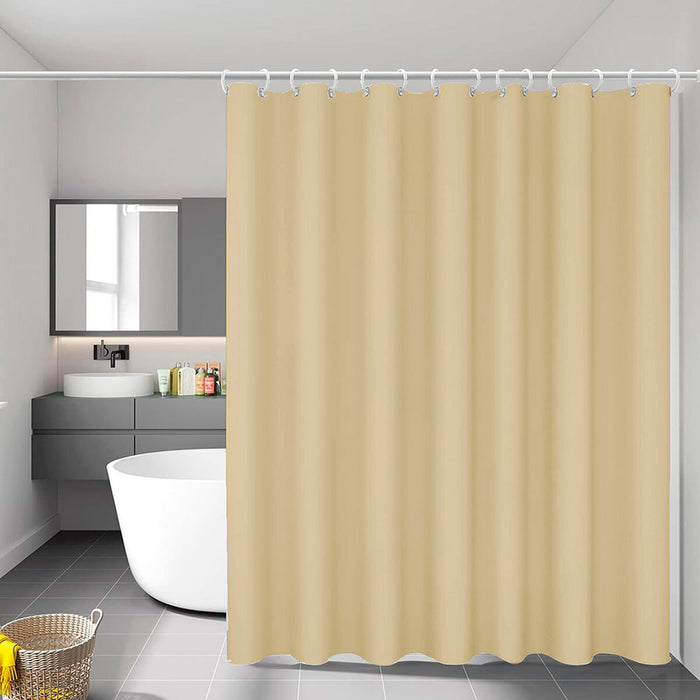 Shower Curtain Exma basic Beige PVC 140 x 180 cm
