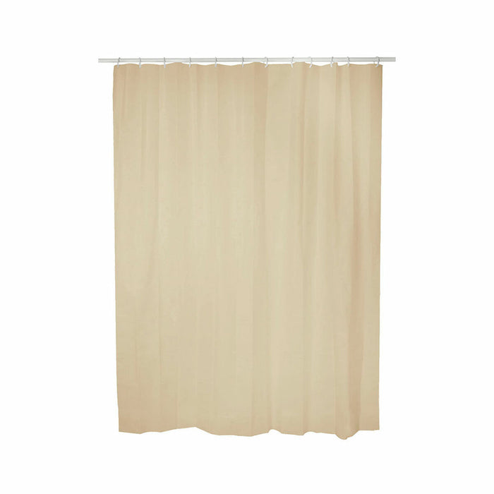Shower Curtain Exma basic Beige PVC 140 x 180 cm