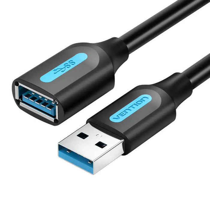 Extension Cable USB 3.0 male to female Vention CBHBI 3m Black - Adapters connectors and converters<<<IT