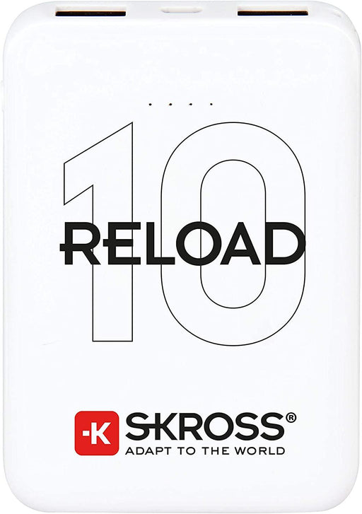 External battery SKROSS RELOAD 10 10000 mAh White - Външни батерии<<<Мобилни телефони и аксесоари<<<ValiAPI
