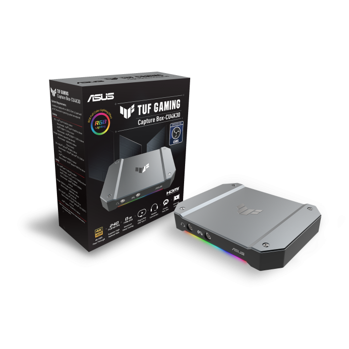 External capture ASUS TUF GAMING CAPTURE BOX-CU4K30 - Видеокарти за настолни