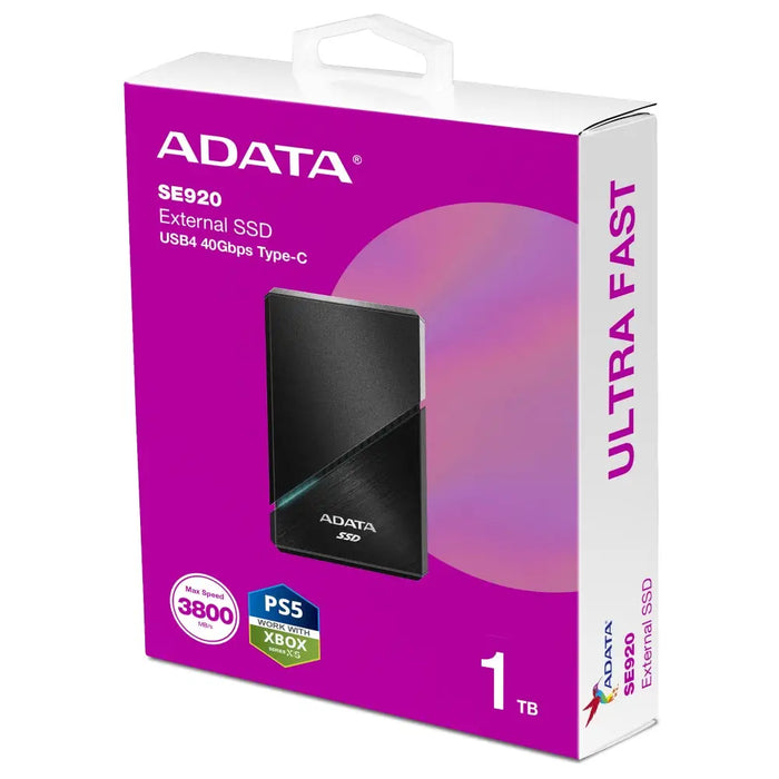 External Hard Drive Adata SE920 1 TB SSD - Външни SSD<<<ADATA памети и аксесоари<<<ADATA<<<PolyComp&&&Компютър Мрежи и