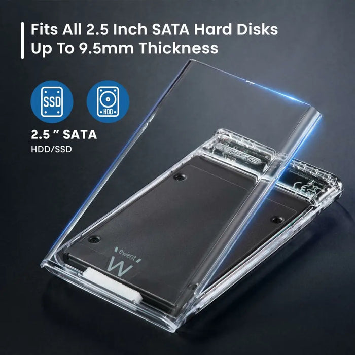 External Hard Drive Ewent EW7064 Transparent - Компютър Мрежи и компоненти<<<Компютри| Електроника<<<BigBuy&&&Твърди