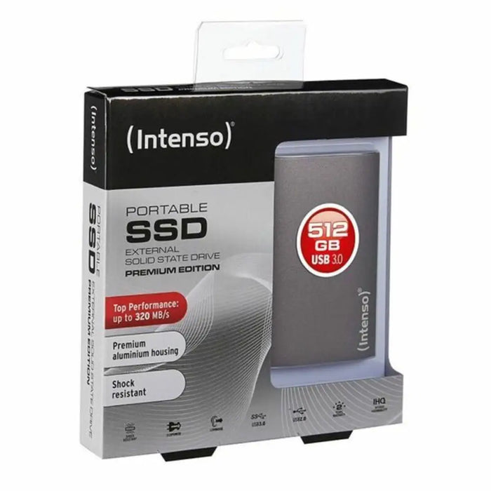 External Hard Drive INTENSO 3823440 256 GB SSD 1.8’’ USB 3.0 Anthracite - Компютър Мрежи и компоненти<<<Компютри|