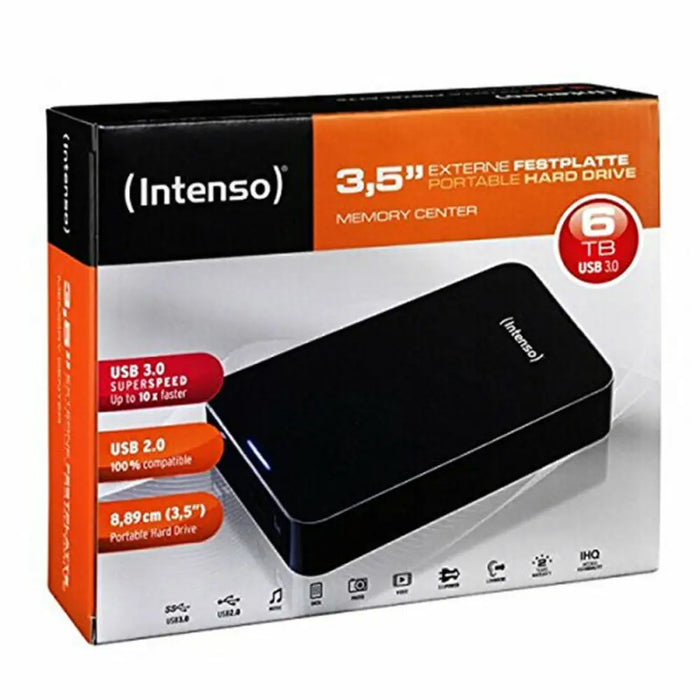 External Hard Drive INTENSO 6031514 3.5’’ USB 3.0 6 TB Black - Компютър Мрежи и компоненти<<<Компютри|