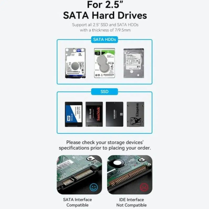 External Hard Drive Vention KPBB0 Black - Твърди дискове<<<Компютър Мрежи и компоненти<<<Компютри| Електроника<<<BigBuy