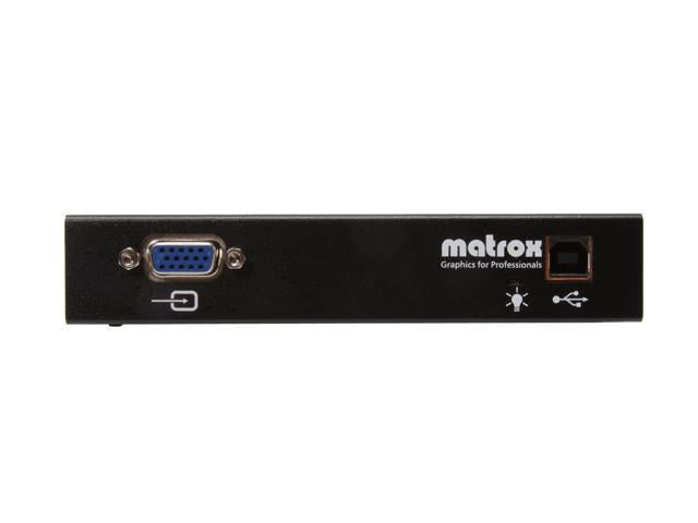 External multi-display adapter Matrox D2G-A2D-IF for simultaneous operation of 2 monitors with VGA input - Видео