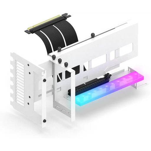 EZDIY-FAB ARGB PCIe 4.0 Riser Cable 90° Vertical GPU Mounting Bracket - Входно-изходни контролери<<<Компютърни