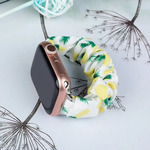 Fabric band for Apple Watch 38 / 40 / 41 mm strap bracelet rubber band - pineapple - Smartwatch straps