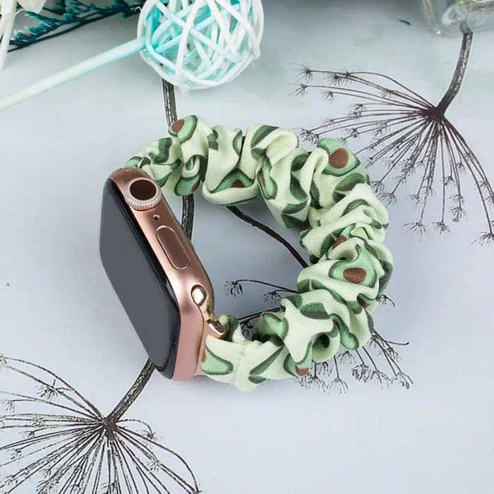 Fabric band for Apple Watch 42 / 44 / 45 mm strap bracelet rubber band - avocado - Smartwatch straps