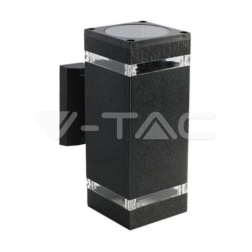 FACADE FIXTURE E27 BI-DIRECTIONAL SQUARE IP44 BLACK V-TAC - Фасадни тела<<<Външно