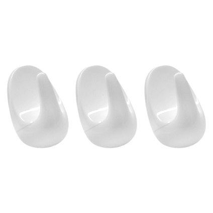3PCS HANGERS 4.2 CM, WHITE FACKELMANN