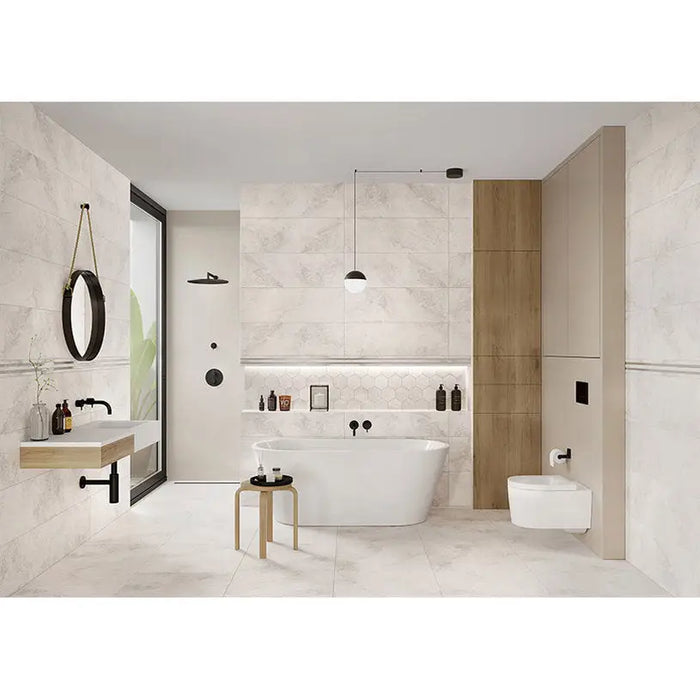 FAIANCE CERSANIT RHODOS DARK GRAY 29X89 CM - Стенни плочки и декорация<<<Плочки и лайстни<<<Баня<<<Praktiker&&&Стенни