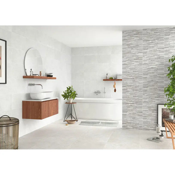 FAIENCE ALAPLANA CIRON WHITE 30X60 CM - Стенни плочки и декорация<<<Плочки и лайстни<<<Баня<<<Praktiker&&&Стенни плочки