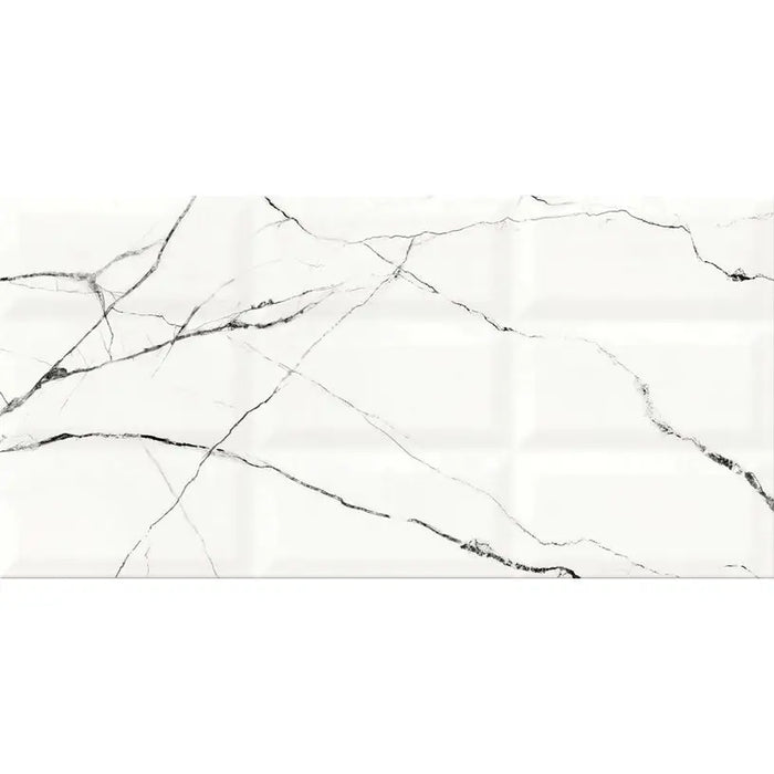 FAIENCE DECOR CERSANIT ARCE WHITE STRUCTURE 29.7X60 C - Стенни плочки и декорация<<<Плочки и