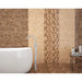 FAIENCE KAI DECOR BRESHA BROWN 25X40 CM - Стенни плочки и декорация<<<Плочки и лайстни<<<Баня<<<Praktiker&&&Стенни