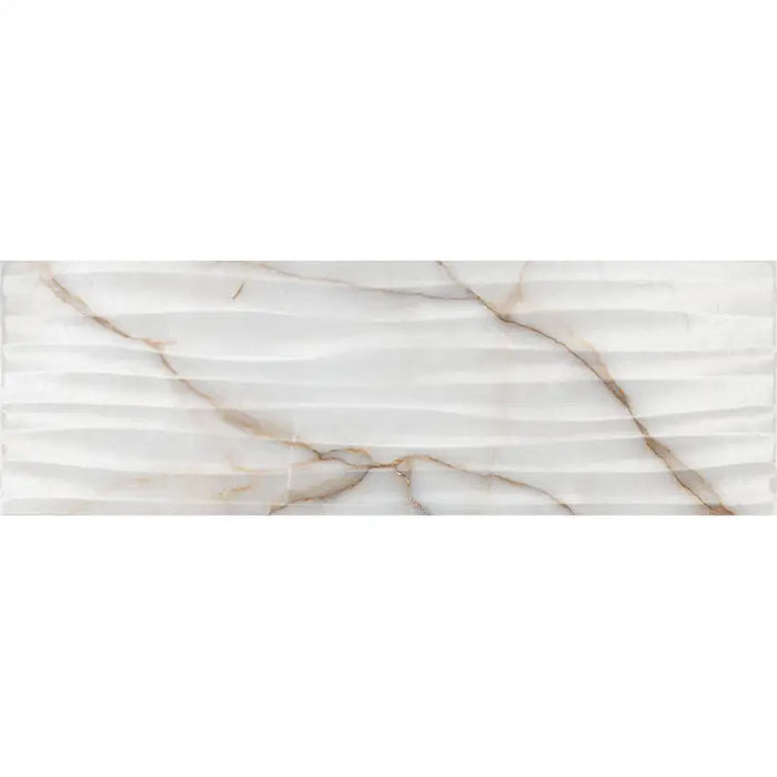 FAIENCE KAI GOLDIE ONDA WHITE 24.4X74.4 CM - Стенни плочки и декорация<<<Плочки и лайстни<<<Баня<<<Praktiker&&&Стенни