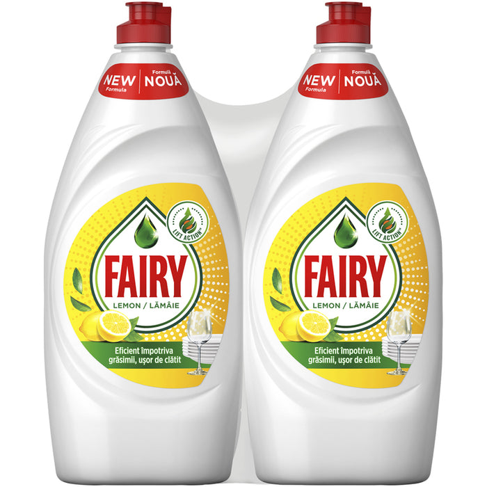 DISH CLEANER LEMON 2X750 ML FAIRY
