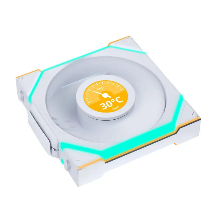 Fan Lian Li UNI FAN SL Wireless LCD ARGB PWM - 120 mm White - Вентилатори<<<Компютърни компоненти<<<ValiAPI