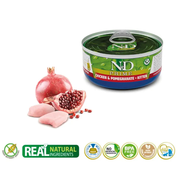 FARMINA N&D Cat Prime Chicken&Pomegranate Kitten - wet cat food - 70 g - Wet foodDLK-KAM<<<For the catDLK<<<ActionPL