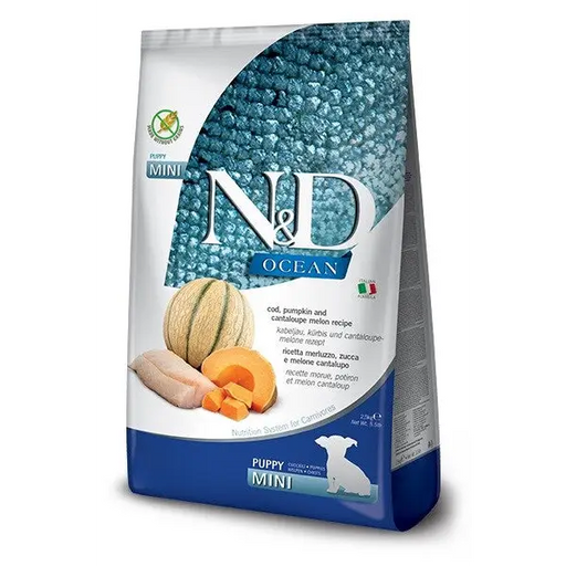 FARMINA N&D Ocean Dog Cod Pumpkin Cantaloupe Melon Puppy Mini - dry dog food - 2.5 kg - Dry foodDLP-KAS<<<For