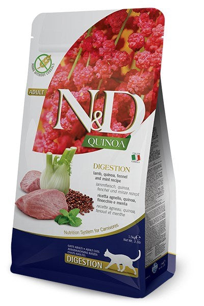 FARMINA N&D Quinoa Digestion Lamb and Fennel - dry cat food - 1,5 kg