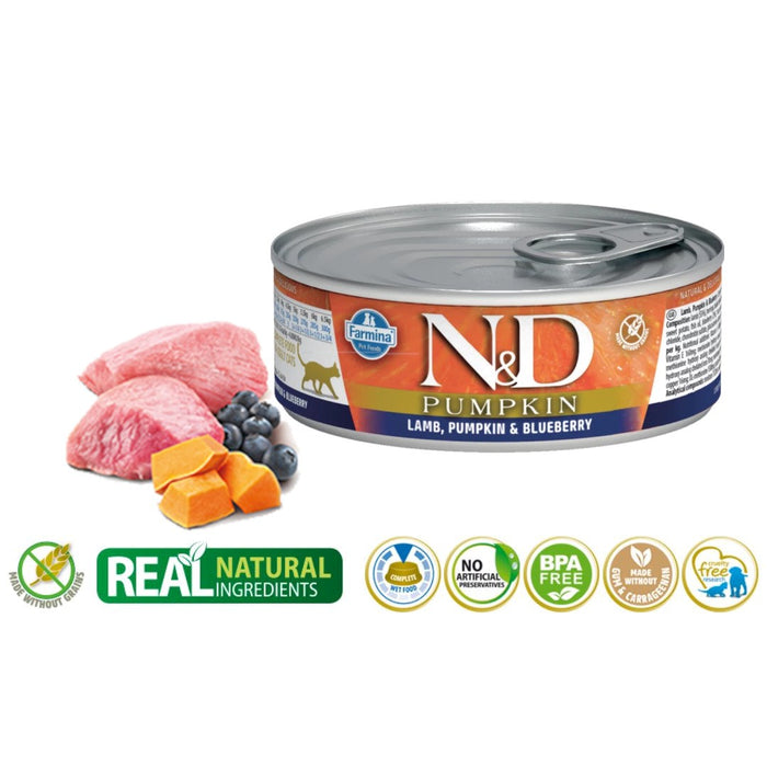 Farmina N&D Cat Lamb & Pumpkin & Blueberry  70g
