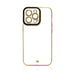 Fashion Case Case for Samsung Galaxy A12 5G Gold Frame Gel Cover Black - Cell phone cases and covers<<<HurtelXML