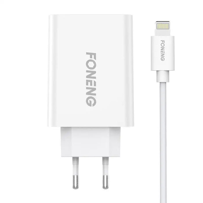 Fast charger Foneng 1x USB EU43 10.5W + USB Lightning cable - mains chargers<<<Chargers<<<GSM Accessories<<<InnproXML