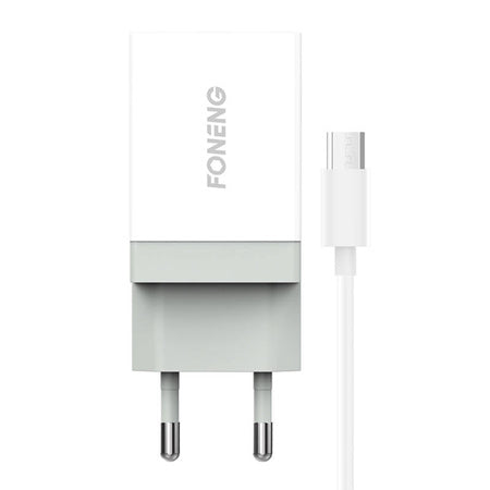 Fast charger Foneng 1x USB K210 10.5W + USB Micro - mains chargers<<<Chargers<<<GSM Accessories<<<InnproXML