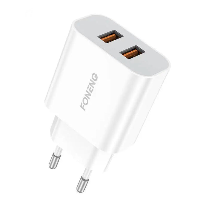 Fast charger Foneng 2x USB EU45 12W + USB Micro cable - mains chargers<<<Chargers<<<GSM Accessories<<<InnproXML