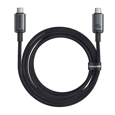 Fast Charging Cable Baseus Crystal Shine USB-C to USB-C 100W 1,5m 20Gb (black) - USB-C to USB-C<<<USB cables<<<GSM