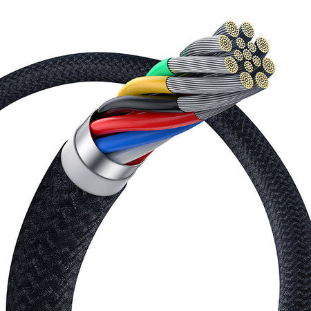 Fast Charging Cable Baseus Crystal Shine USB-C to USB-C 100W 1,5m 20Gb (black) - USB-C to USB-C<<<USB cables<<<GSM