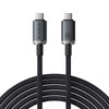 Fast Charging Cable Baseus Crystal Shine USB-C to USB-C 100W 1,5m 20Gb (black) - USB-C to USB-C<<<USB cables<<<GSM