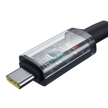 Fast Charging Cable Baseus Crystal Shine USB-C to USB-C 100W 1,5m 20Gb (black) - USB-C to USB-C<<<USB cables<<<GSM