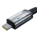 Fast Charging Cable Baseus Crystal Shine USB-C to USB-C 100W 1,5m 20Gb (black) - USB-C to USB-C<<<USB cables<<<GSM