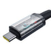 Fast Charging Cable Baseus Crystal Shine USB-C to USB-C 100W 1,5m 20Gb (black) - USB-C to USB-C<<<USB cables<<<GSM