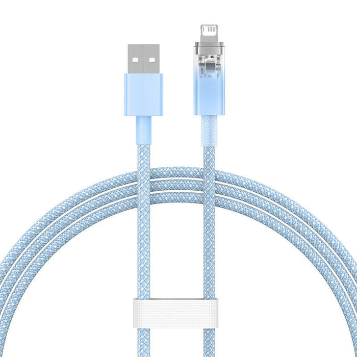 Fast Charging Cable Baseus Explorer USB to Lightning 2.4A 1M (blue) - USB to Lightning<<<USB cables<<<GSM